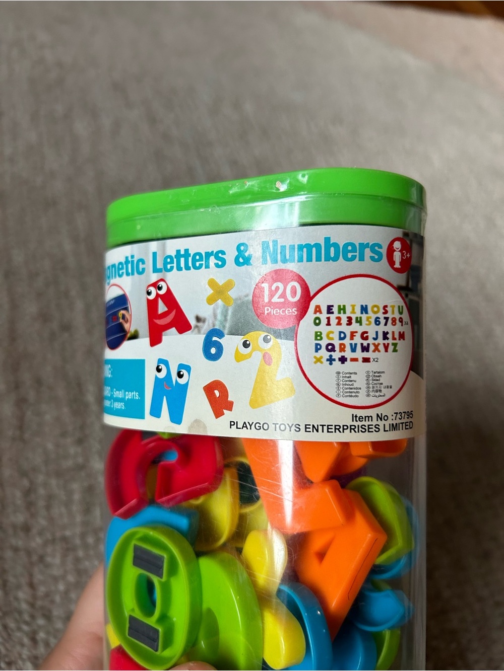 Magnetic Letters & Numbers Set - Colorful Learning Magnets - Picture 2 of 3